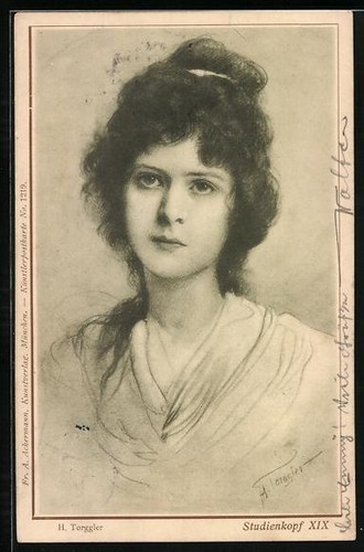 Künstler hermann torggler - künstler-ak,