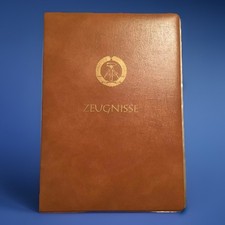 DDR ZEUGNISSE- Mappe 12 Einsteckfolien Schule POS EOS , Urkunde, Zustand 2