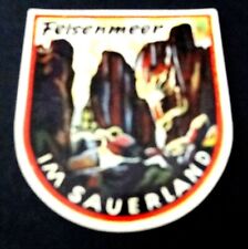 Schiebebild Felsenmeer im Sauerland Geotop Hemer Souvenir-Aufkleber 70er