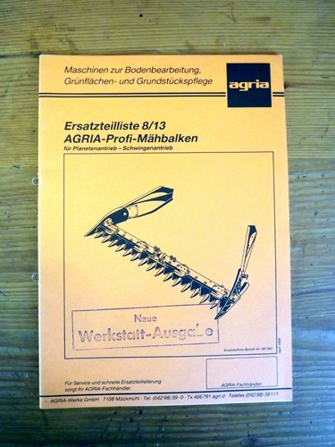 Agria ersatzteilliste - agria,