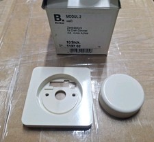 Berker Drehdimmer 113702 Modul 2  Drehknopf 26565 Abdeckung 21789 cremeweiss
