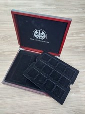Münzkassette Holz mit 12