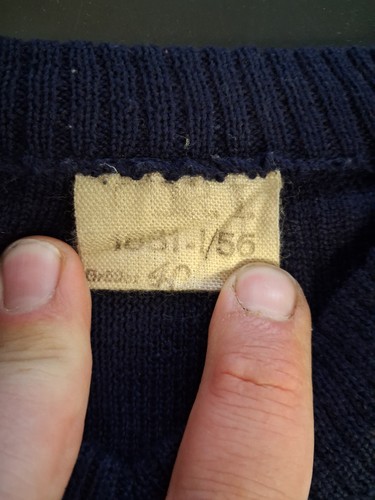 Ddr nva volksmarine pullover - volksmarine,