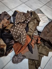 Konvolut Stoffreste Brauntöne