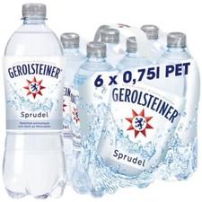 Gerolsteiner Sprudel Mineralwasser  6x0.75 L Flasche, Einweg-Pfand