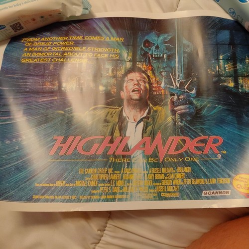 Highlander filmposter druck - filmposter, a3