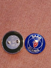 2x Saab Scania Boot Badge