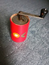 Kleine Salz- und Pfeffermühle, Gewürzmühle Holz  alt antik für Sammler