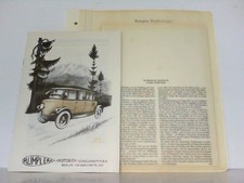 Rumpler Tropfenwagen. Das