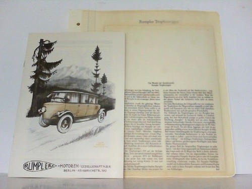 Rumpler tropfenwagen das - rumpler, tropfenwagen.