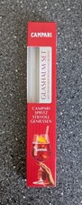 CAMPARI Glashalm Strohhalm aus Glas 2 Stück inkl. Putzbürste OVP NEU