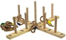 XL Ringwurfspiel Holz Ring