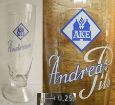 Altes Bierglas Andreas Pils