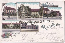 Litho Postkarte Gruss aus Salzgitter-Ringelheim Bahnhof  Bahnpost 1897 (P44)