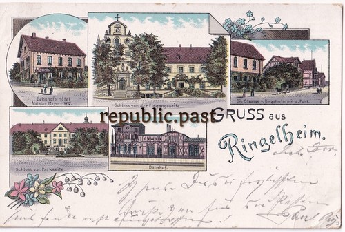 Litho postkarte gruss aus - postkarte,