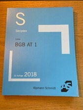 Skript BGB AT 1 Alpmann