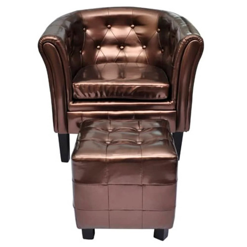 Clubsessel mit fußhocker - mit,