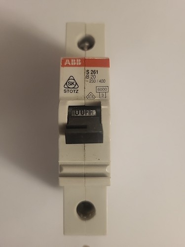 Abb s261 b20 - b20, sicherungsautomat