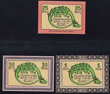 3x Langenaltheim: 25, 50 Pfennig + 1 Mark 1.10.1920