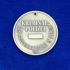 ehemalige Ausweismarke Kriminalpolizei Berlin Polizei #AUK