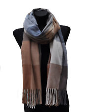 Wool Damen Herren Stola Kariert Halstuch Tuch Lang schal Fransen Winterschal