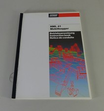 Betriebsanleitung / Handbuch Schaeff Mobilbagger HML 41 Stand 01/1995
