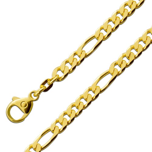 Figarokette armband 5mm - armband, 4,5mm