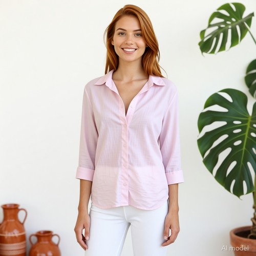 Maritim minimal bluse rosa - maritim,