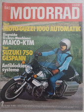 MOTORRAD 2/1976: MOTO GUZZI / SUZUKI 750-GESPANN / MAICO / KTM - LESEN