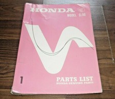 HONDA SL90 Trail Bike Motorrad 1969 original ERSATZTEIL KATALOG ETK parts list
