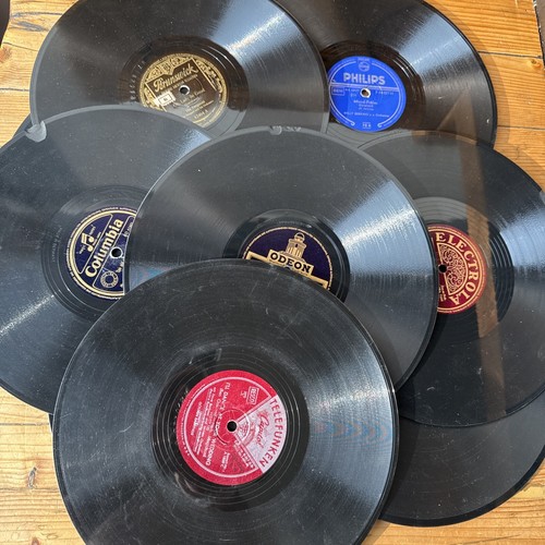 10x schallplatten schellack - 10x,