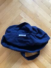Comme Des Garcons Tasche Shopper Blau Stoff Wolle gefüttert