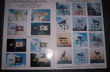  Prospekt, Wetterhahn, Wetterfahne, Wetterfahnen Knirsch, Edelstahl, Geschenk