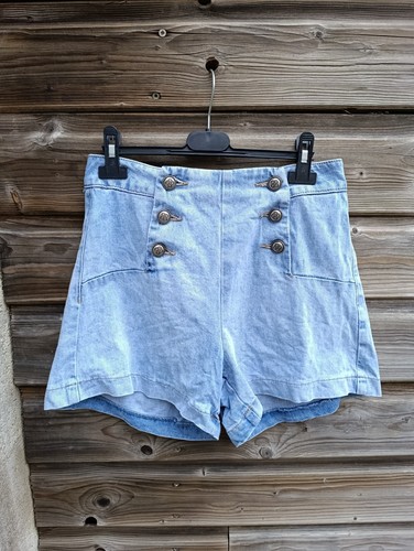 Hellblaue jeansshorts - hellblaue, im