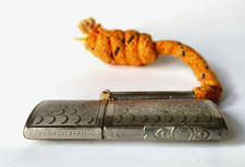 Alt FEUDOR Frankreich legendär Doppel-Funktion Benzinfeuerzeug u Luntenfeuerzeug