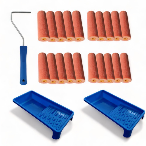 10cm flockwalzen set - 10cm,