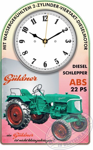 Oldtimer schlepper wanduhr - oldtimer,