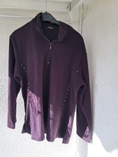 Damen Fleecepullover lila Gr