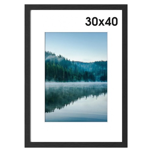 Bilderrahmen schwarz 30x40 - schwarz, cm