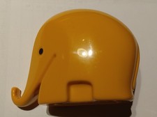 Elefant Drumbo Dresdner Bank Spardose / 7cm hoch,9cm lang/Gelb / Alt