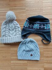 Set 3 Mützen Pudelmütze Norwegermütze Wollmütze Mädchen 134 140 bis 148 H&M TCM