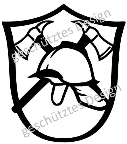 Feuerwehr helm wappen logo - helm,
