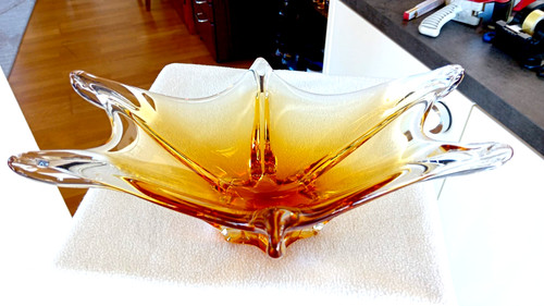 Schwere glas schale - glas, -murano