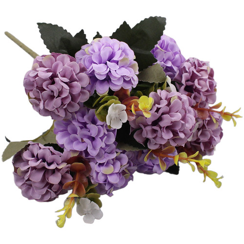 Seidenblumenstrauß köpfe - 10,
