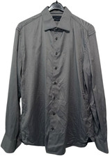 Tommy Hilfiger Tailored Fitted Herren Hemd Gr. 42 langarm Oberteil gestreift