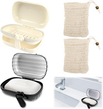 2x Seifendose mit Deckel und