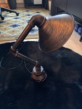 Retro Tischlampe aus Metall Industrial Style Steampunk Pipes Design