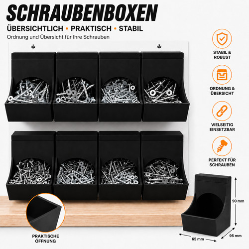 4er set schraubenboxen mit - set,