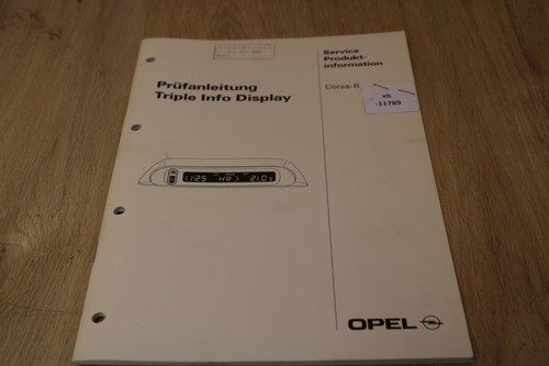 Opel corsa prüfanleitung - b,