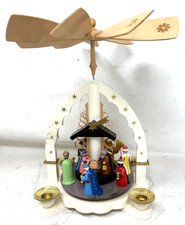 Pyramide Richard Glässer weiss Christi Geburt Seiffen Erzgebirge aus Sammlung